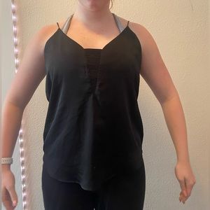 NWT black satin express cami